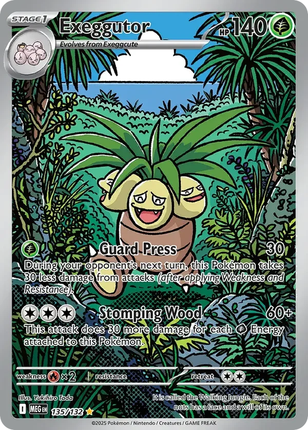 Exeggutor 135/132 Mega Evolution Illustration Rare