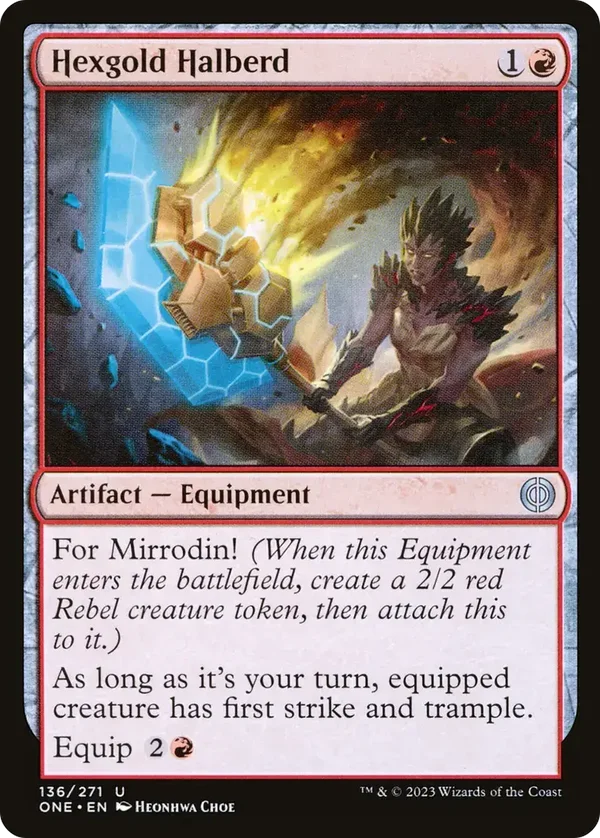 Hexgold Hallberd 136/271 Foil Phyrexia: All Will Be One