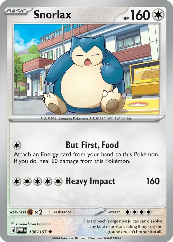Snorlax 136/167 Twilight Masquerade