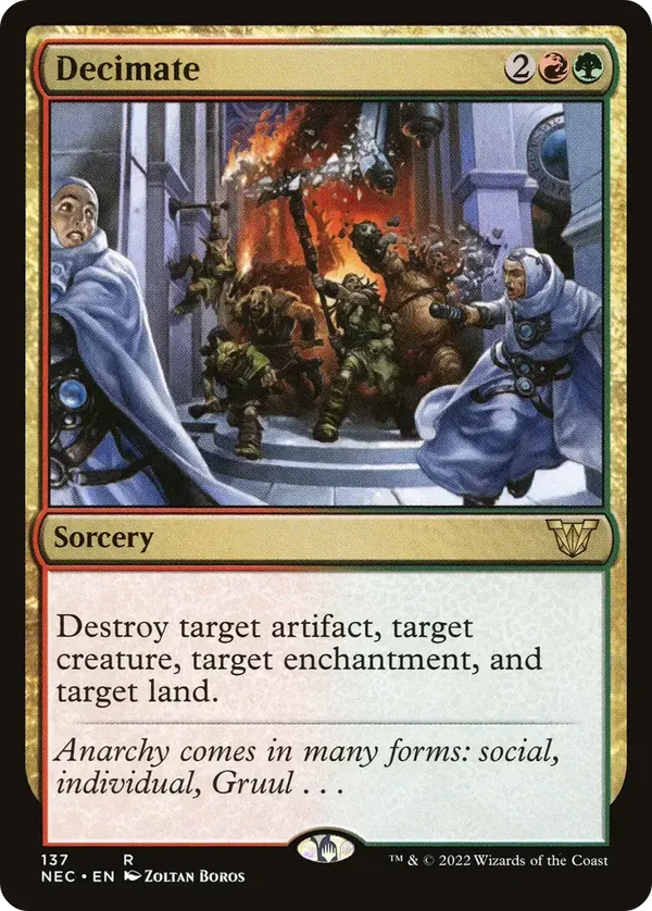 Decimate 137 Neon Dynasty Commander