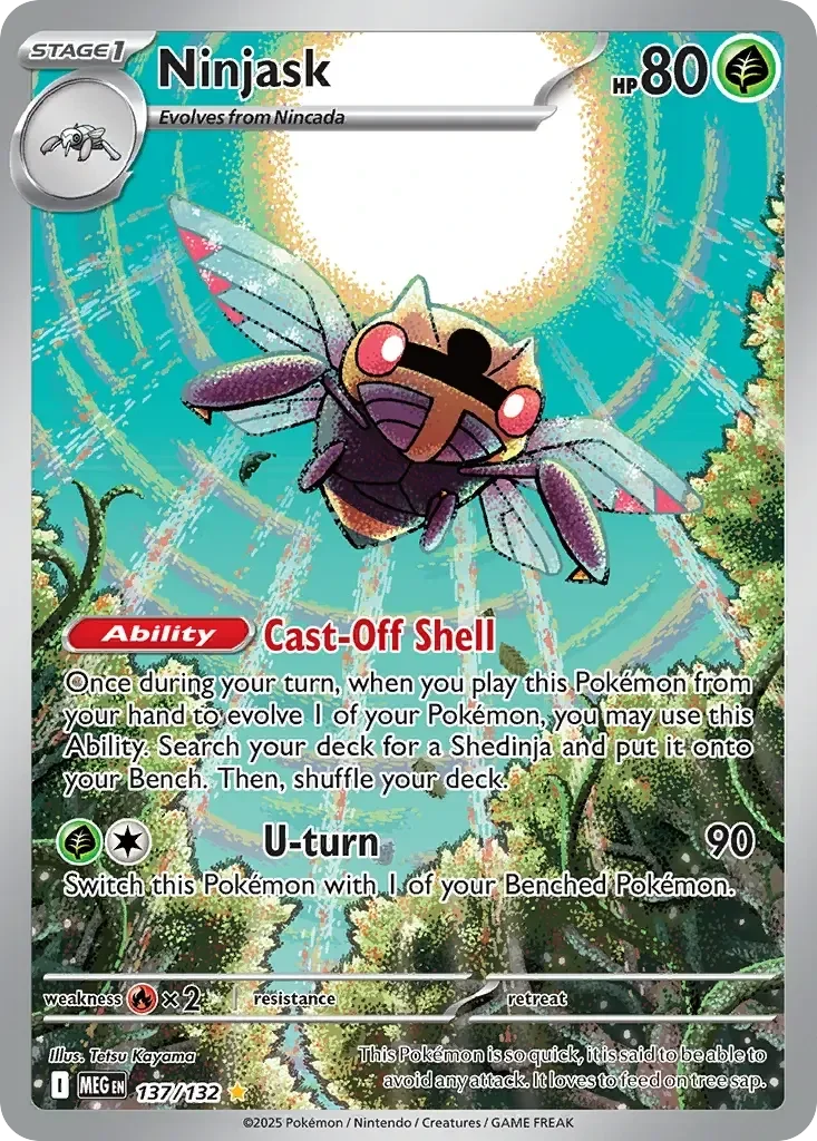Ninjask 137/132 Mega Evolution Illustration Rare