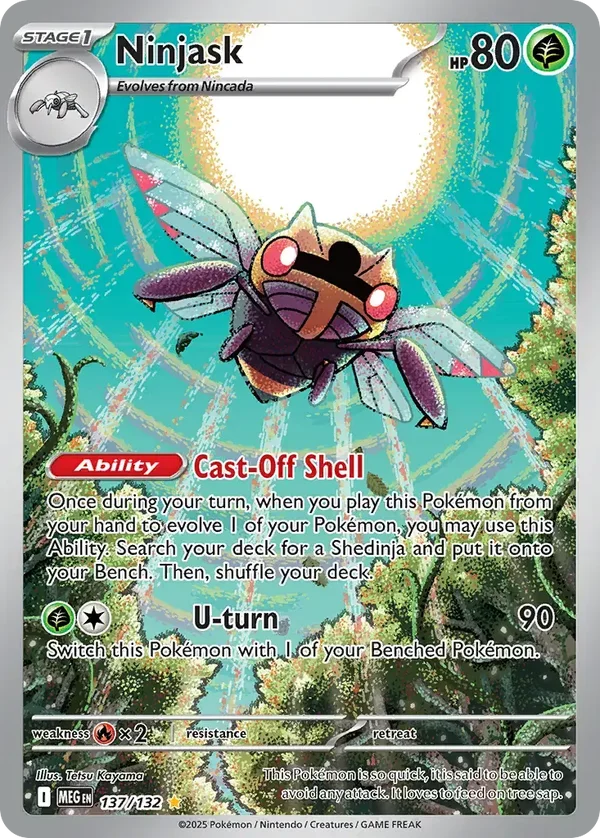 Ninjask 137/132 Mega Evolution Illustration Rare