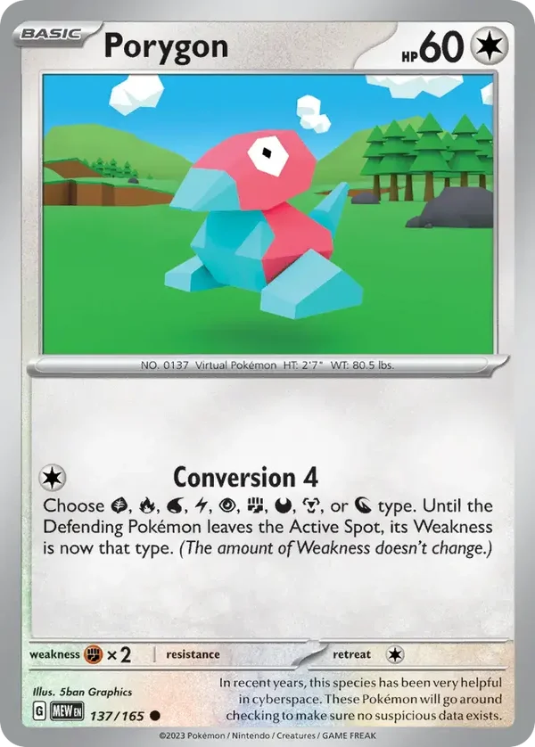 Porygon 137/165  151