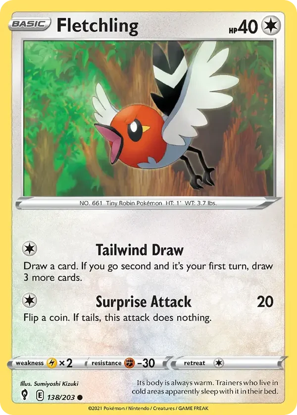 Fletchling 138/203 Evolving Skies
