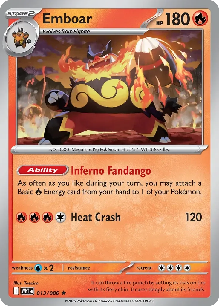 Emboar 013/086 White Flare