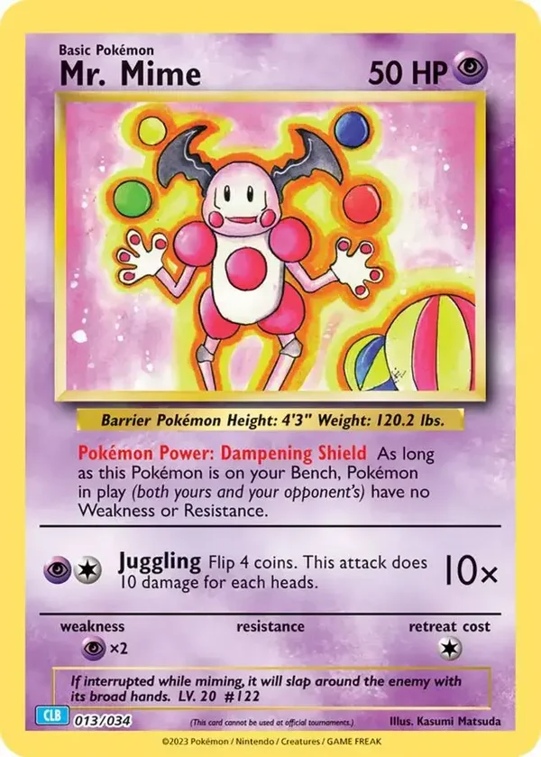 Mr. Mime 013/034 Pokemon Classic Card Collection