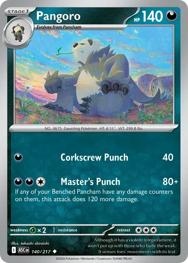 Pangoro 140/217 Ascended Heroes