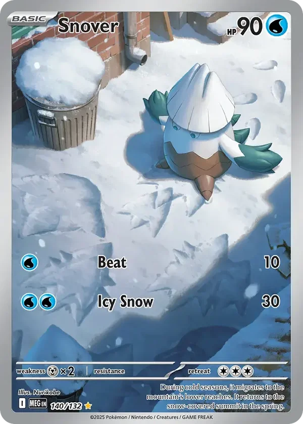 Snover 140/132 Mega Evolution Illustration Rare