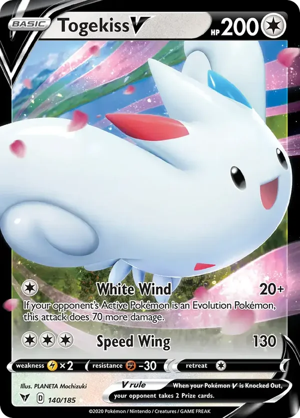 Togekiss V 140/185 Vivid Voltage Rare Holo V