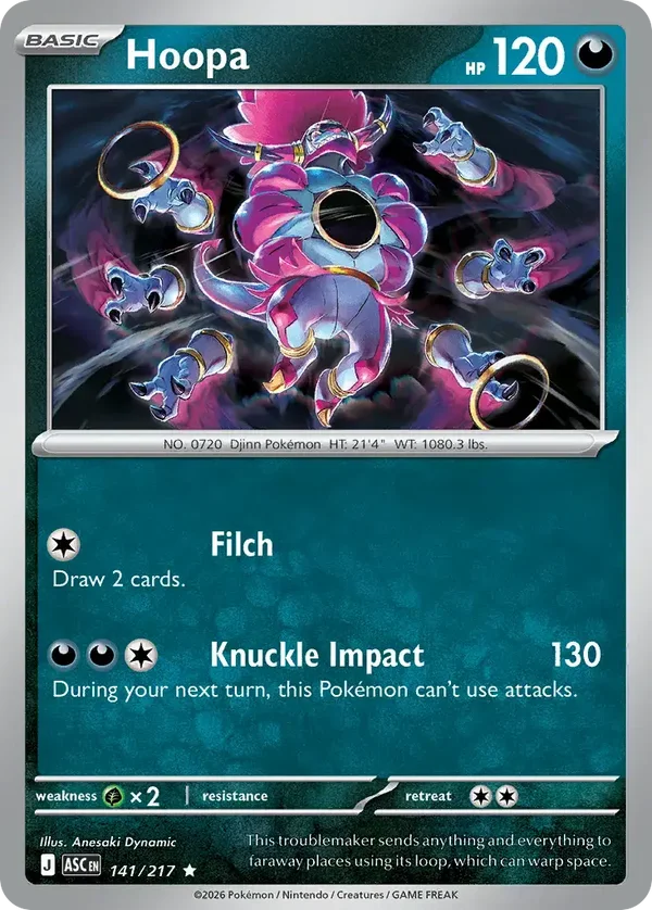 Hoopa 141/217 Ascended Heroes