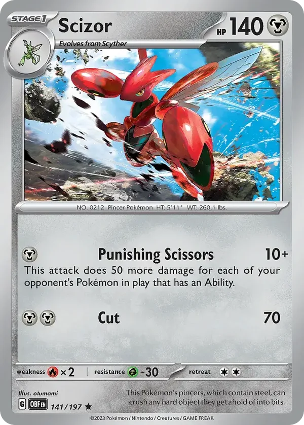 Scizor 141/197 Obsidian Flames