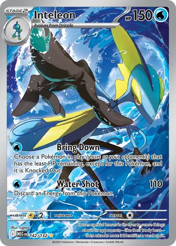 Inteleon 142/132 Mega Evolution Illustration Rare