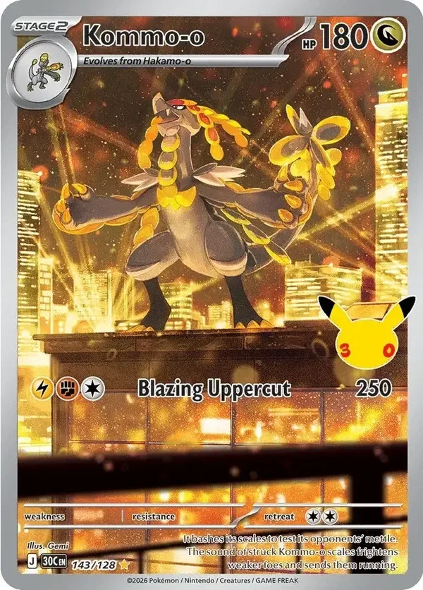 Kommo-o 143/128 30C Illustration Rare
