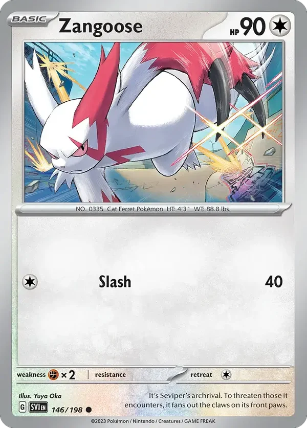 Zangoose 146/198 Scarlet and Violet