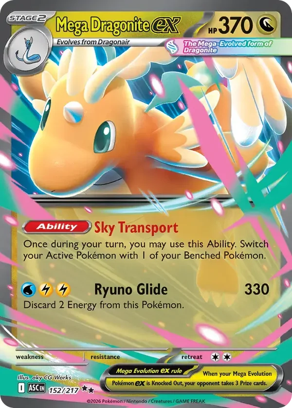 Mega Dragonite EX 152/217 Ascended Heroes