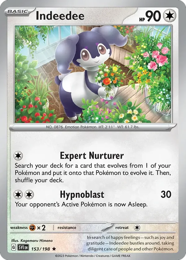 Indeedee 153/198 Scarlet and Violet