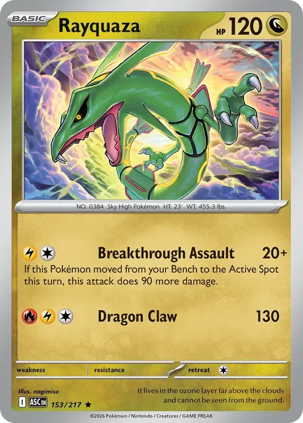 Rayquaza 153/217 Ascended Heroes