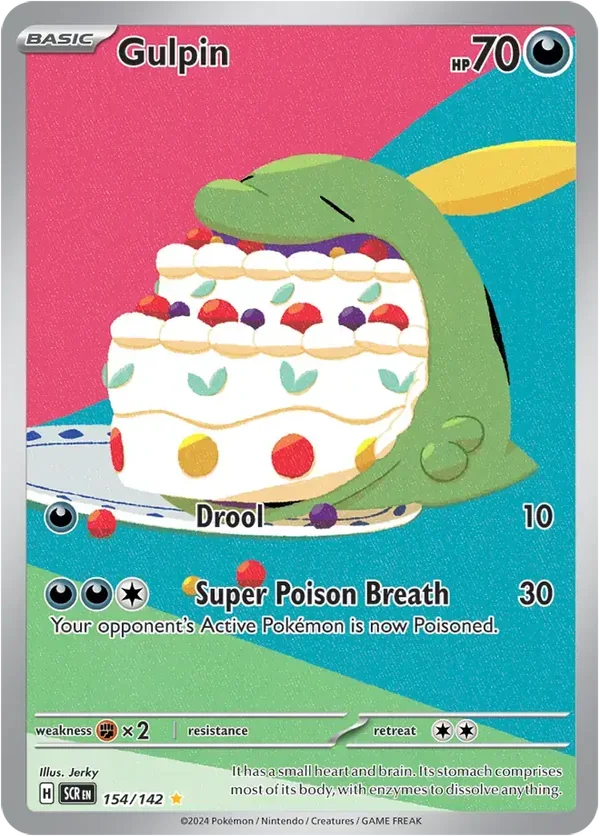 Gulpin 154/142 Stellar Crown Illustration Rare
