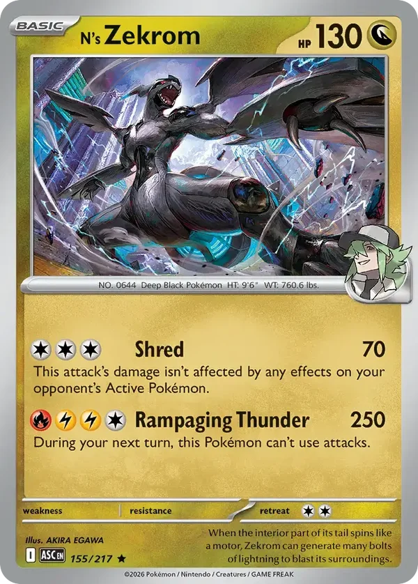 N’s Zekrom 155/217 Ascended Heroes