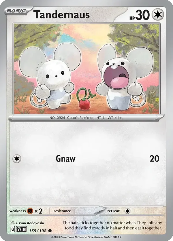 Tandemaus 159/198 Scarlet and Violet