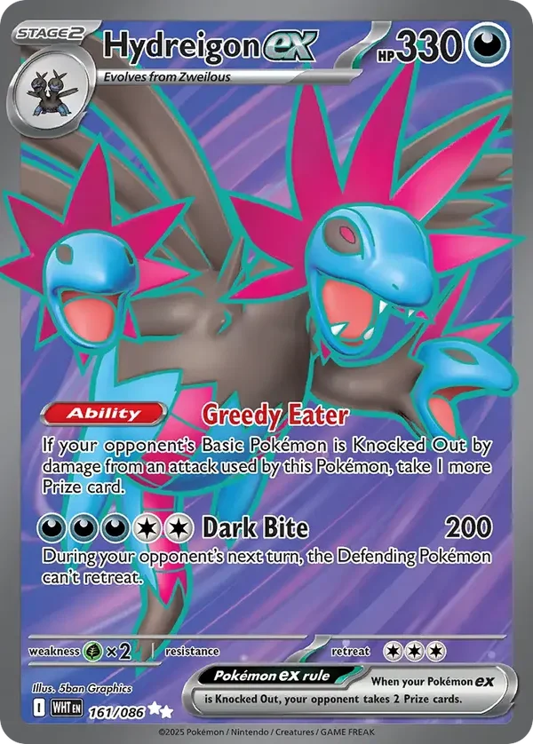 Hydreigon EX 161/086 Full Art White Flare