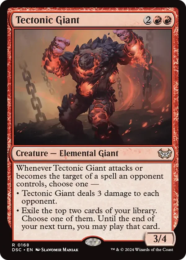 Tectonic Gaint 158/254 Duskmourn: House of Horror Commander