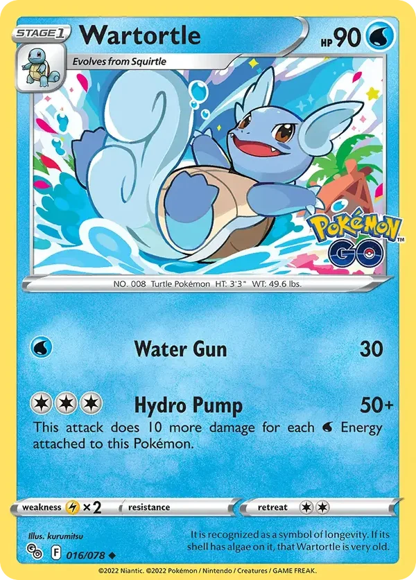 Wartortle 016/078 Pokemon GO