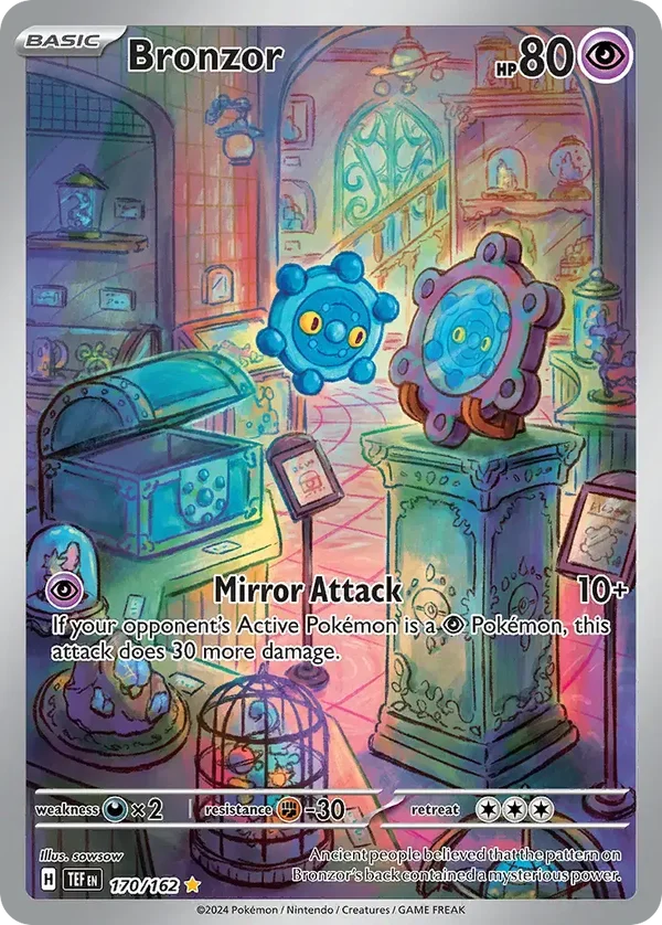 Bronzor 170/162 Temporal Forces Illustration Rare