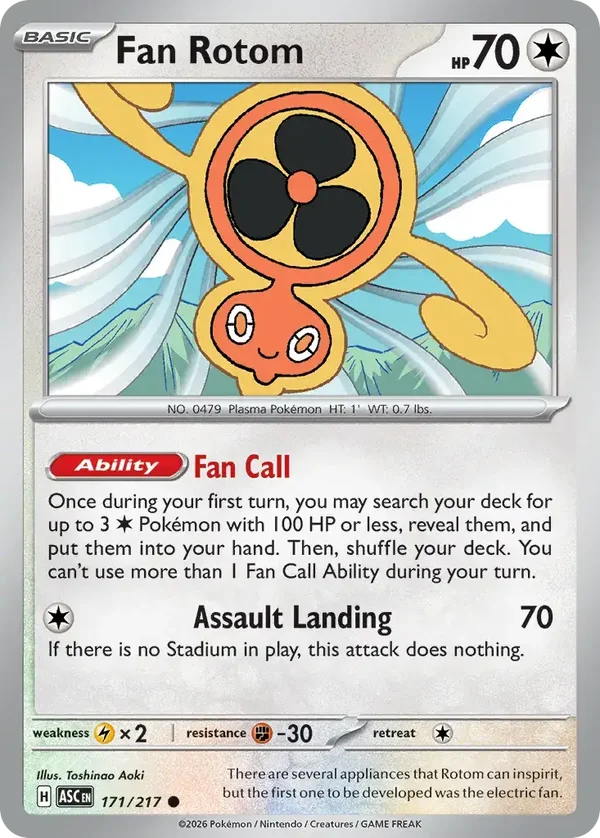 Fan Rotom 171/217 Ascended Heroes