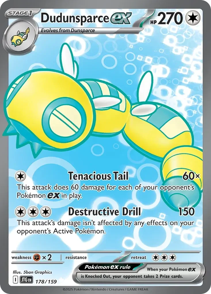 Dudunsparce EX 178/159 Journey Together