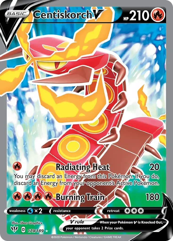 Centiskorch V 179/189 Darkness Ablaze Ultra Rare