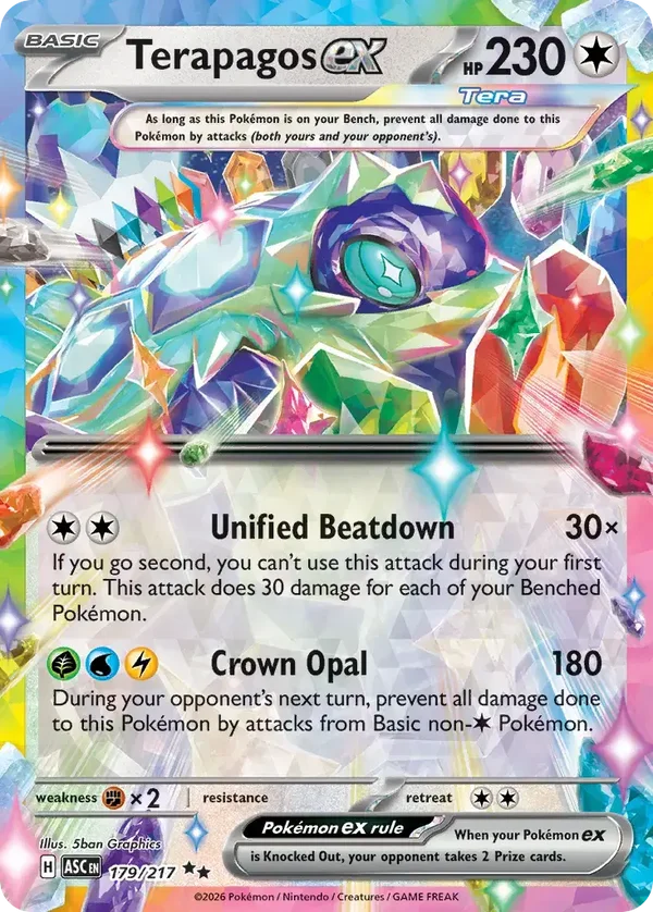 Terapagos EX 179/217 Ascended Heroes