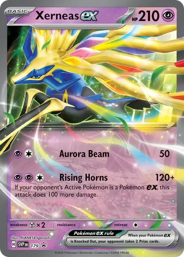 Xerneas EX 179 Scarlet & Violet Black Star Promo