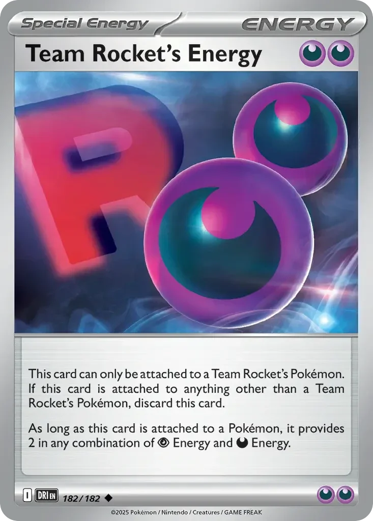 Team Rocket's Energy 182/182 Destined Rivals