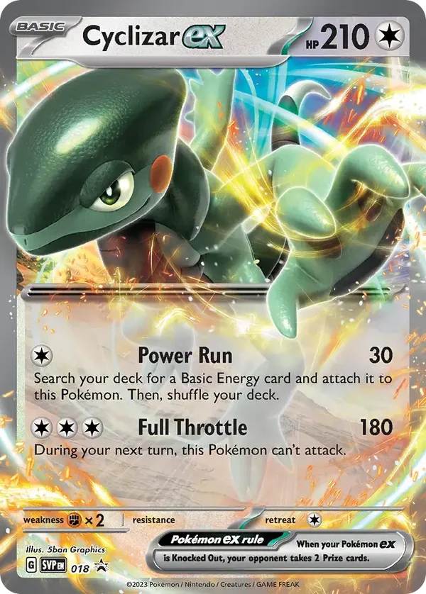 Cyclizar EX 018 Scarlet & Violet Black Star Promo
