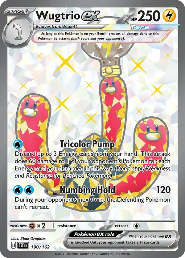 Wugtrio EX 190/162 Temporal Forces Ultra Rare