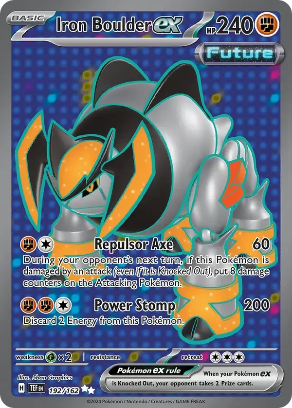 Iron Boulder EX 192/162 Temporal Forces Ultra Rare