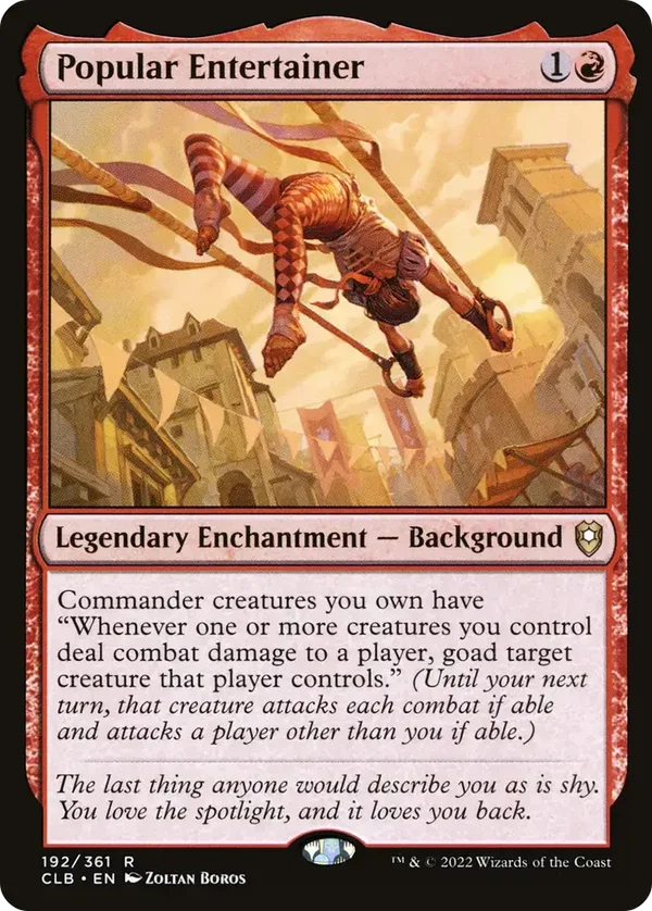 Popular Entertainer 192/361 Commander Legends: Battle for Baldur's Gate