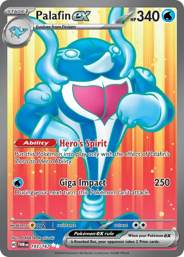 Palafin EX 193/167 Twilight Masquerade Ultra Rare