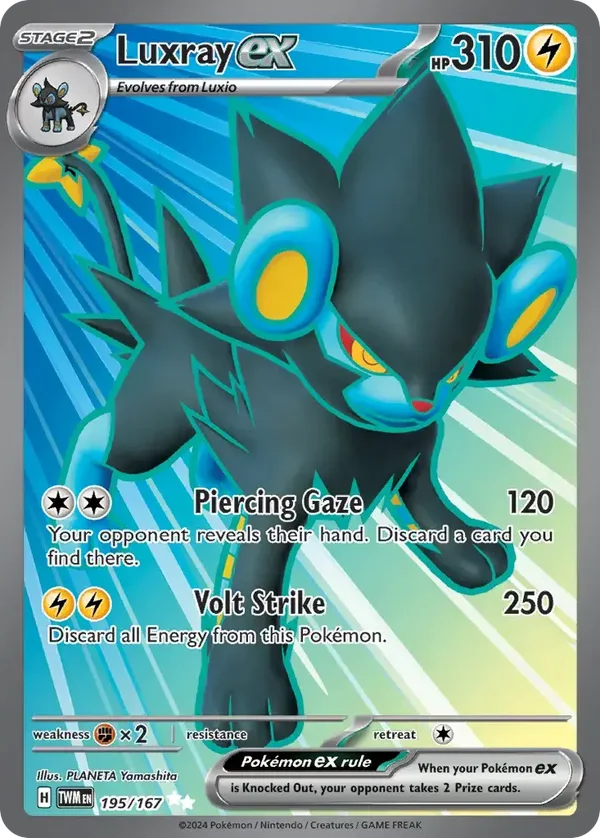Luxray EX 195/167 Twilight Masquerade Ultra Rare
