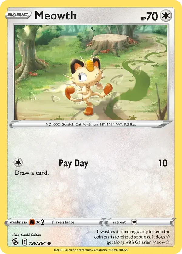 Meowth 199/264 Fusion Strike