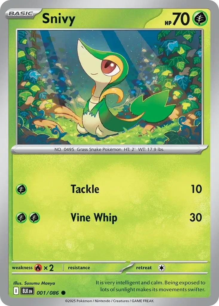 Snivy 001/086 Black Bolt