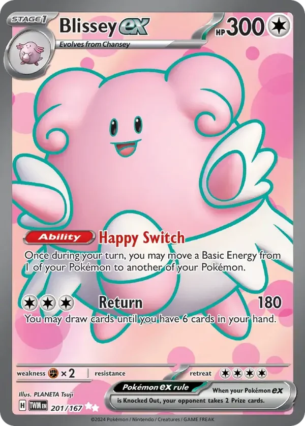 Blissey EX 201/167 Twilight Masquerade Ultra Rare