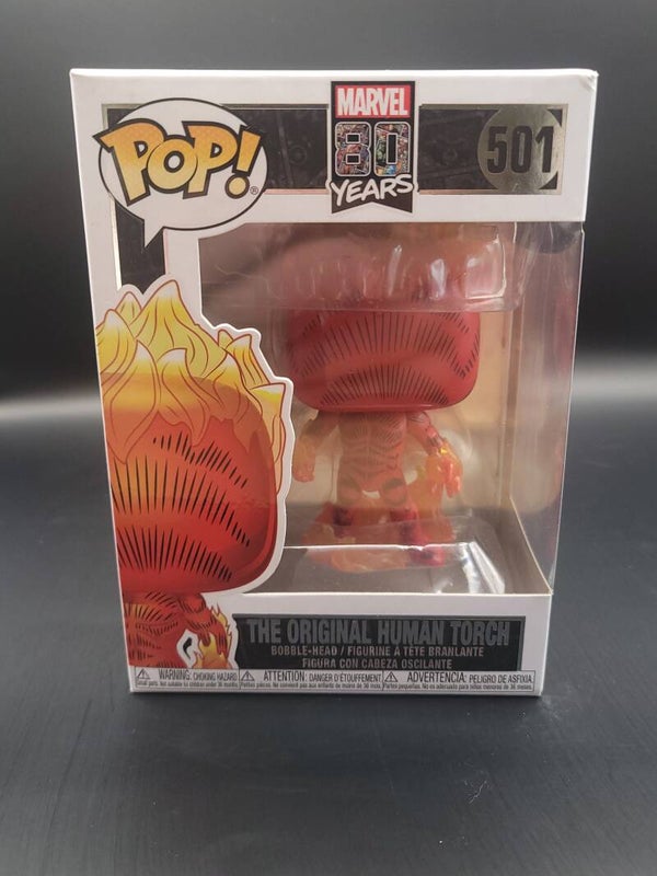 The Original Human Torch 501 Marvel 80 Years BobbleHead Funko POP