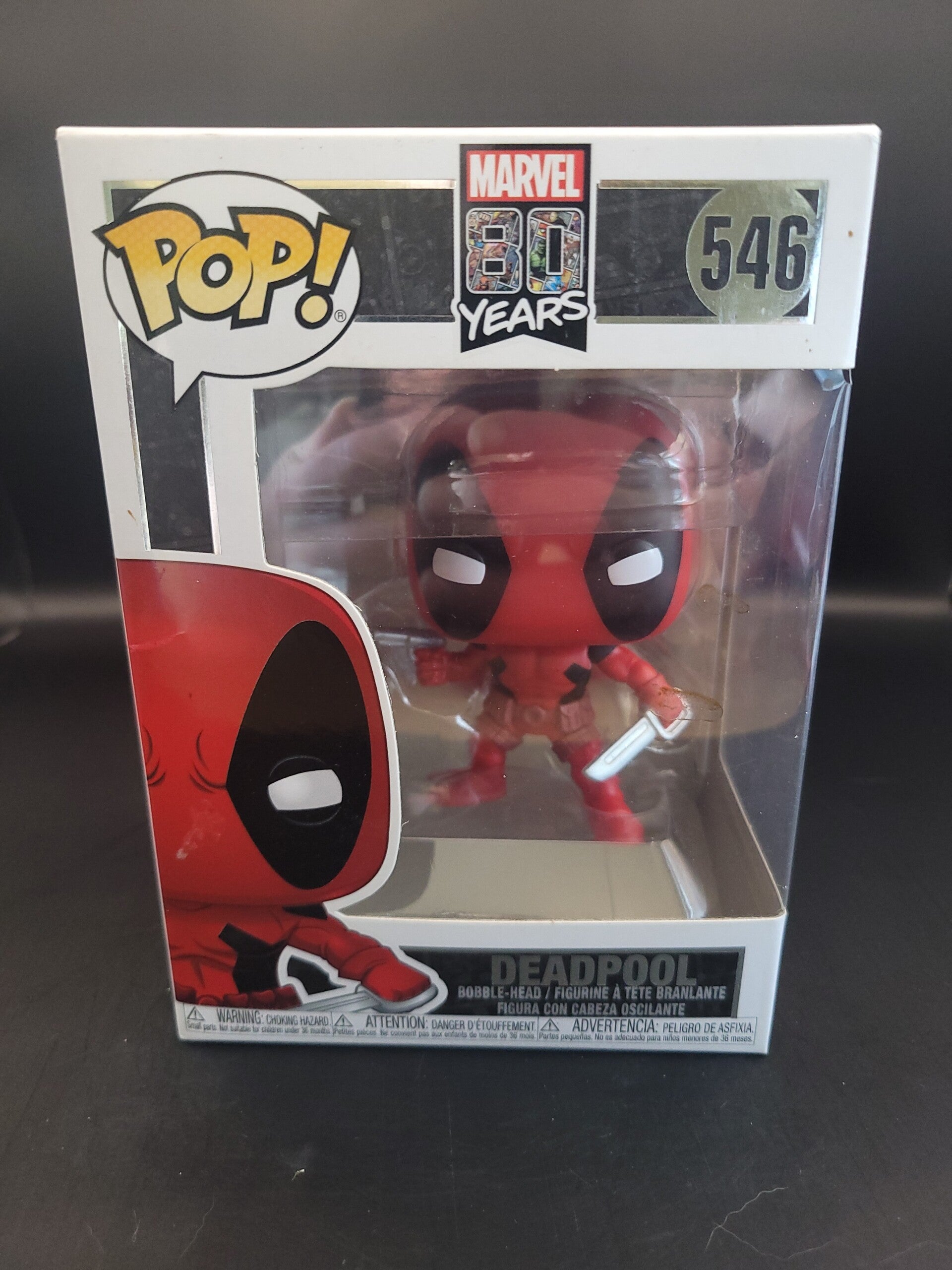 Deadpool 546 80 Years of Marvel BobbleHead