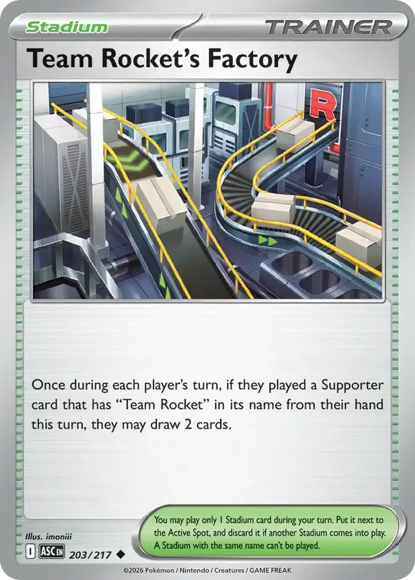 Team Rocket’s Factory 203/217 Ascended Heroes