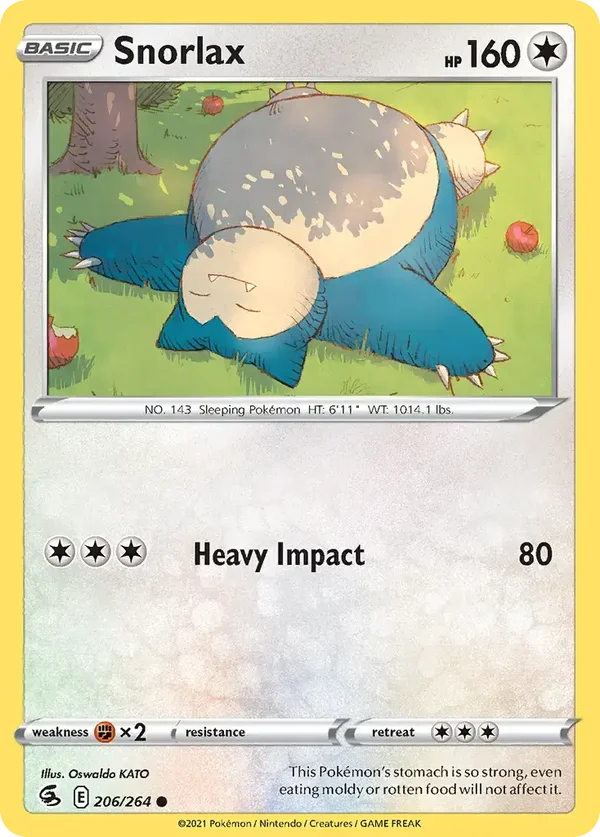 Snorlax 206/264 Fusion Strike