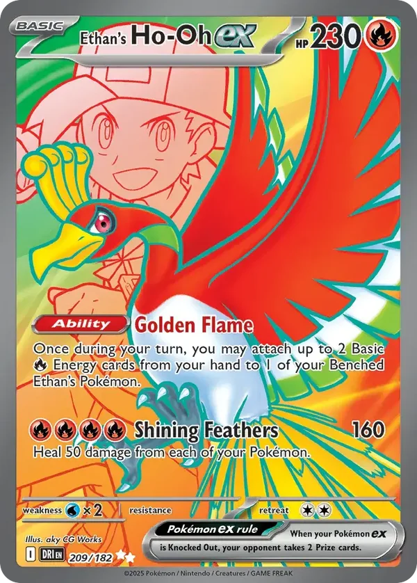Ethan’s Ho-Oh EX 209/182 Destined Rivals