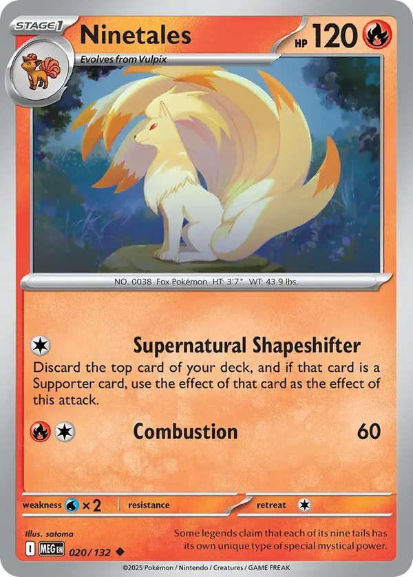 Ninetales 020/132 Mega Evolution