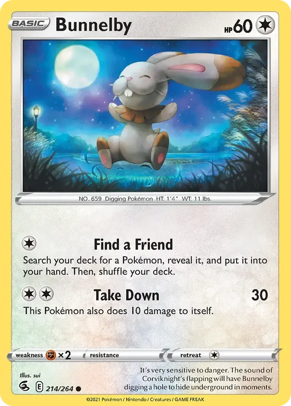 Bunnelby 214/264 Fusion Strike